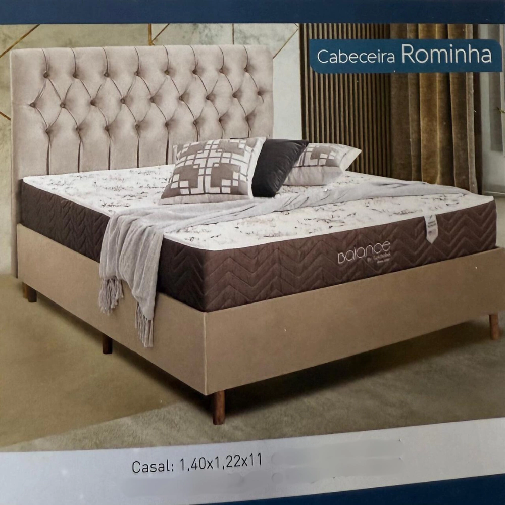 Cabeceira Rominha Casal 138x122x11 - Mega Estofados