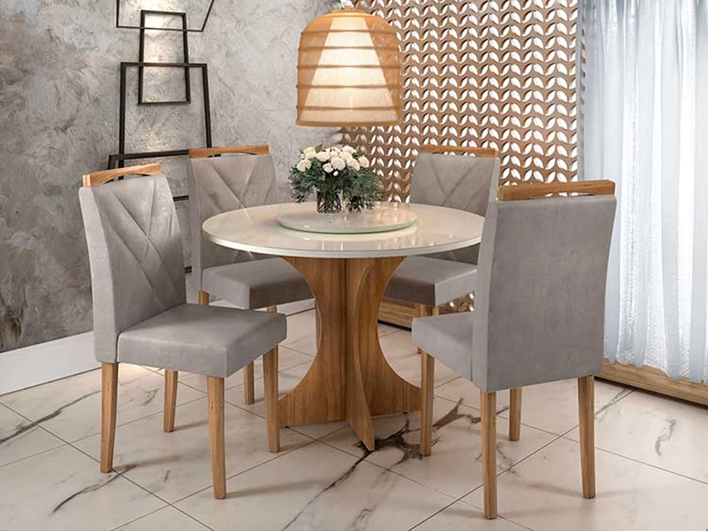 Mesa de Jantar Siena 100x100 - Minas Plac