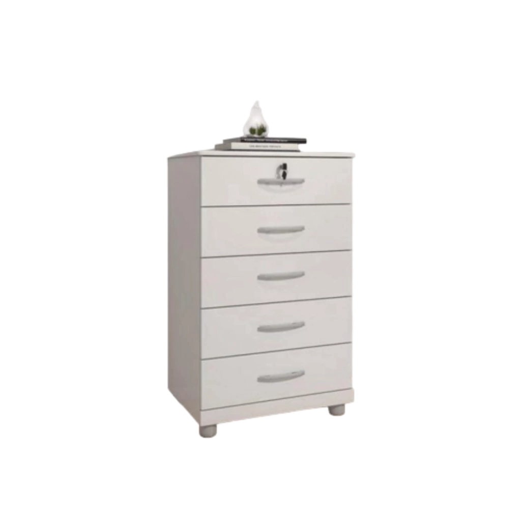Cômoda Vane 5 Gavetas 013 c pe/ e chave- JL Móveis