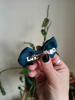 Moño Pretty petróleo azul - comprar online