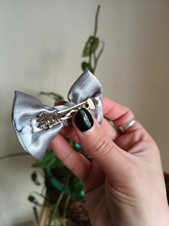 Moño Pretty plateado - comprar online