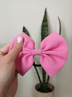 Moño grande rosa pastel