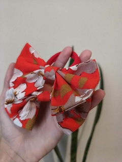 Moño Cute Rojo estampado - tienda online