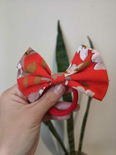 Moño Cute Rojo estampado - comprar online