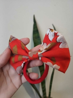Moño Cute Rojo estampado