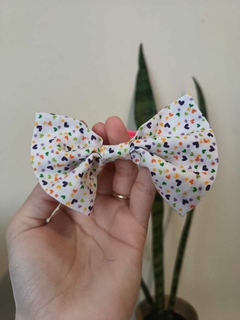 Moño Cute Corazones estampados