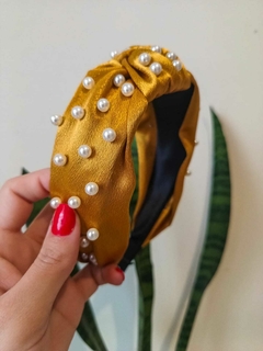 Diadema Gracia Mostaza