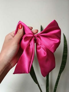 Moño Brave con lazo fucsia - comprar online