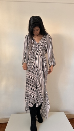 Vestido Kintsugi Rayado
