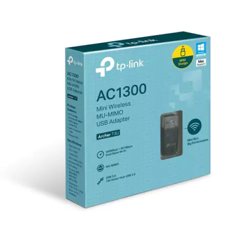 ADAPTADOR USB WIFI ARCHER T3U AC1300 MIN