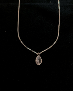 Colar Ponto de Luz Gota - PRATA 925