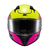 Capacete Texx Raptor Hornet Verde Rosa e Branco Fechado na internet