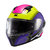 Capacete Texx Raptor Hornet Verde, Roxo e Branco Fechado na internet