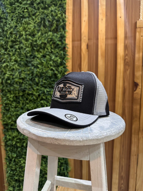 Boné Batidão preto com cinza - comprar online