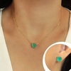 Conjunto coração verde