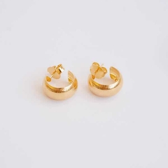 Argola grossa escovada pequena - comprar online