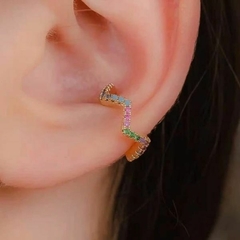 Piercing fake zig zag cravejado