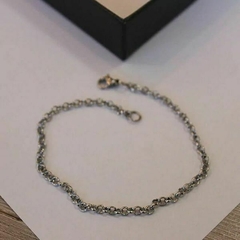 Pulseira elos simples no aço