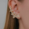Earcuff Flores Cravejadas