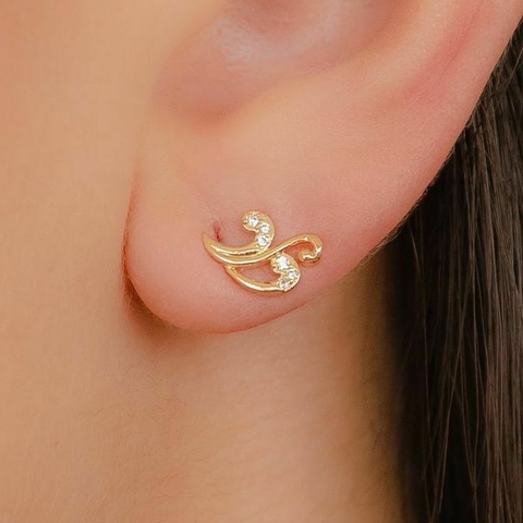 Brinco arabesco com microzircônias