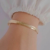 Bracelete aberto escovado
