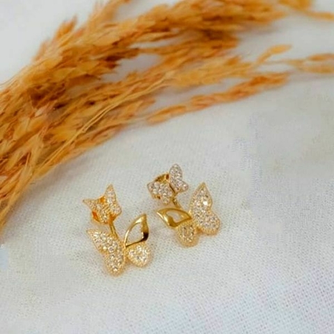 Ear jacket de borboletas