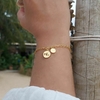 Pulseira pingentes Fé e amor