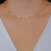 Colar Choker Corações e Círculos