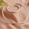 Kit aros colar e bracelete rígidos - comprar online