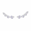 Brinco mini earcuff zircônias
