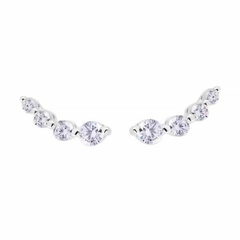 Brinco mini earcuff zircônias