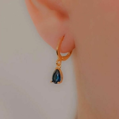 Argolinha com Gota Azul