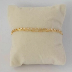 Pulseira duas voltas com cristais - comprar online