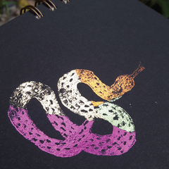 Cuaderno anillado A5 Serpiente