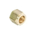 Conector recto bronce 3/8 x 3/8 con tuerca - comprar online