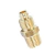 Conector recto bronce 10 x 3/8 con tuerca