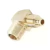 Conector 90° bronce 12 x 1/4 con tuerca
