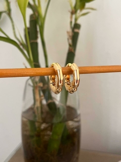 Maxi Argollas Infladas Gold