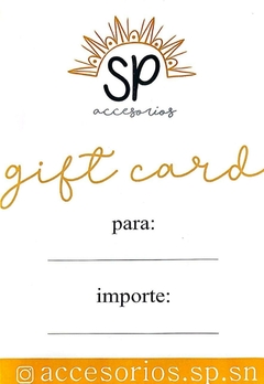 Gift Card - comprar online