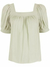 BLUSA GEORGETTE MATIZ LOLA VERDE JADE NK