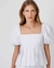 BLUSA AMARRUGA FLOW CLARA AZUL ACQUA - loja online