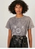 CAMISETA ESTONADA SILVK IVY CINZA CHUMBO NK - loja online