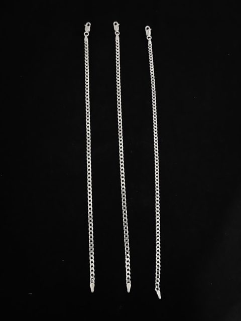 kit 3 pulseiras 3mm 1x1 ou 3x1