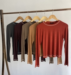 Blusa Canelada Eva Chocris