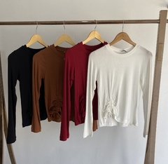 Blusa Canelada Chiara Chocris