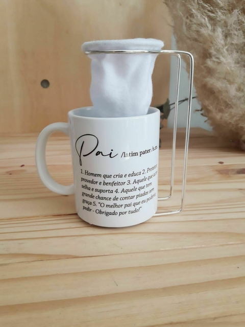 Caneca + mini coador