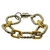 Pulseira Elos Ovais G E P Em Metal Bicolor Torcido