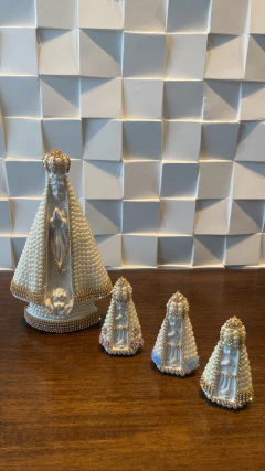 nosa senhora baby c/ detalhes em azul - Delicatta Home Decor