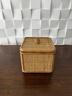 caixa decorativa de rattan M - comprar online