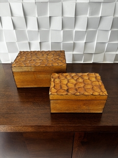 caixa decorativa de madeira P - comprar online